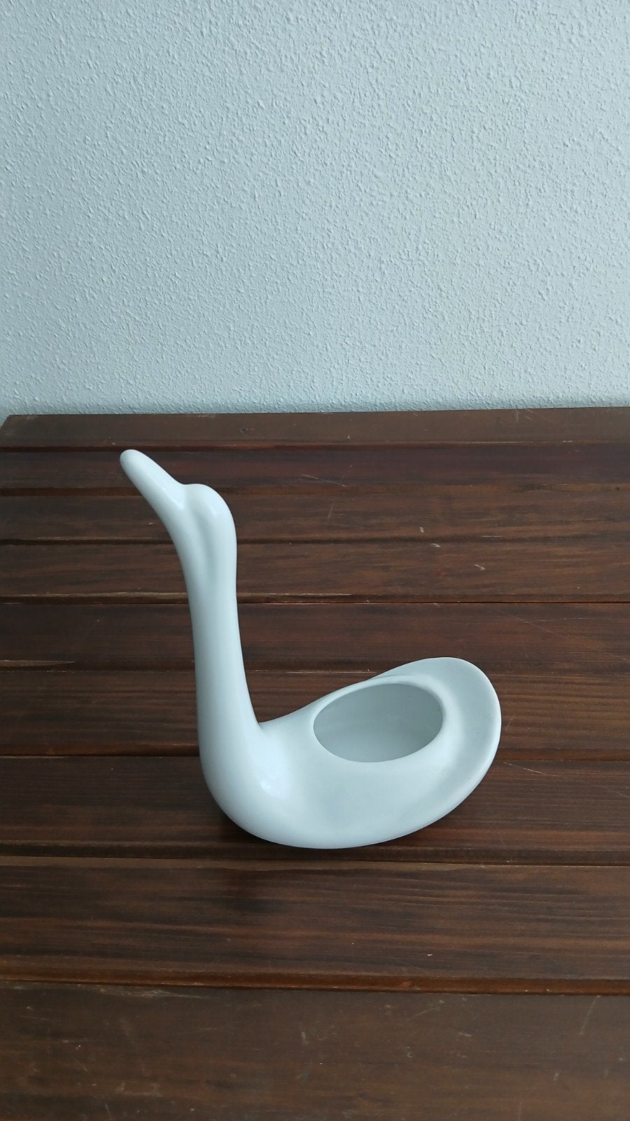 Vintage (bloem)potje zwaan, Pereiras Portugal, Overige materialen, Minder dan 30 cm, Minder dan 60 cm, Ophalen of Verzenden