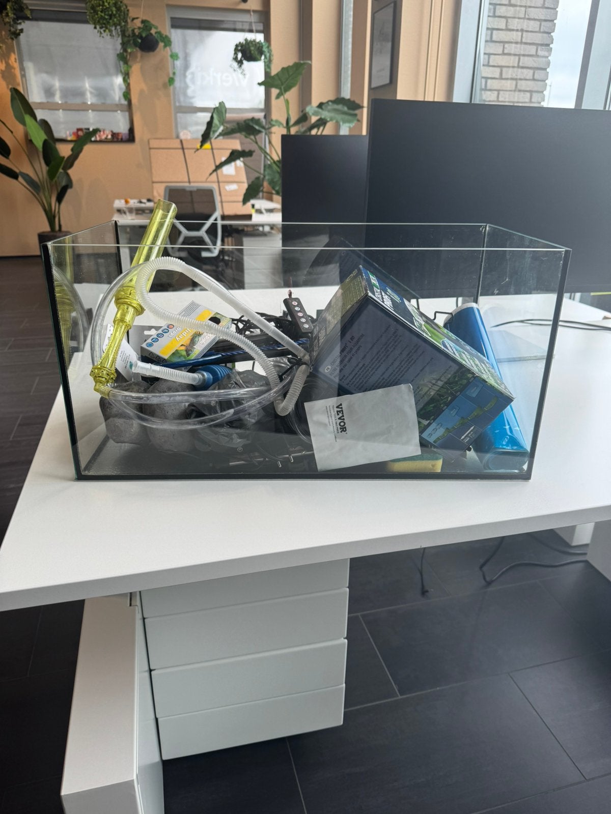Acquarium met alle benodigdheden, Dieren en Toebehoren, Ophalen, Gebruikt, Leeg aquarium