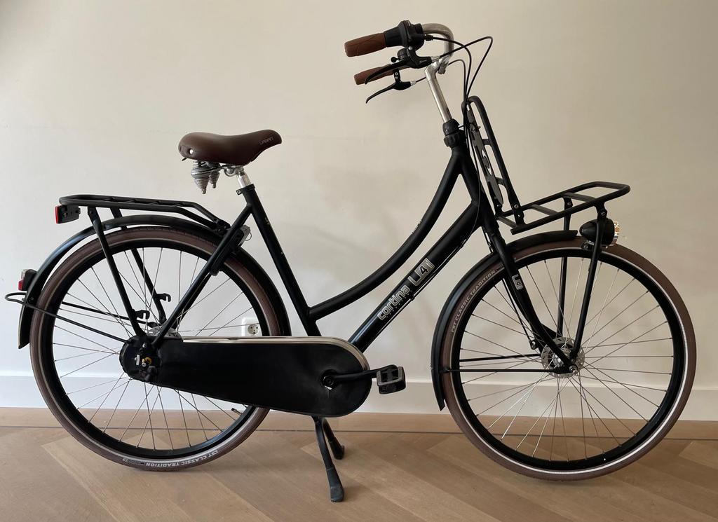 CORTINA U4 zwart matt ,28 INCH ,57CM FRAME ,7 VERSNELLINGEN, Fietsen en Brommers, Fietsen | Dames | Damesfietsen, 53 tot 56 cm