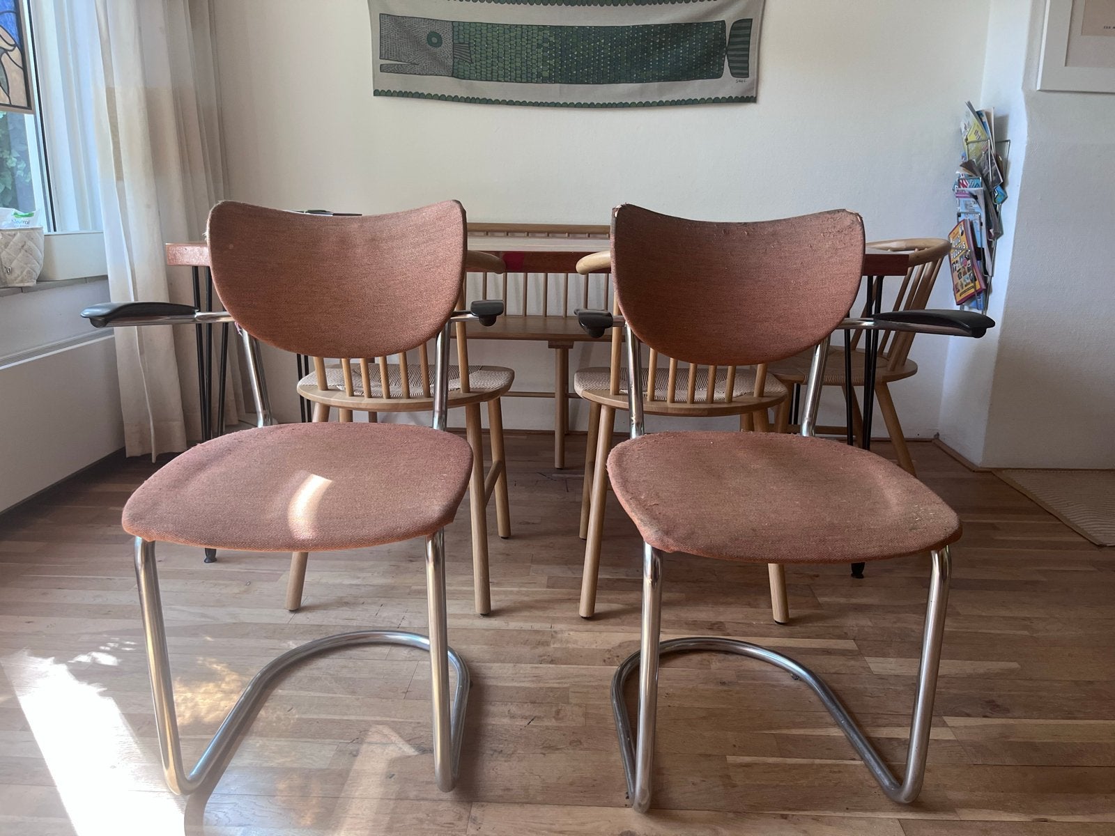 Set van twee Gebroeders De Wit 3011 stoelen, Ophalen
