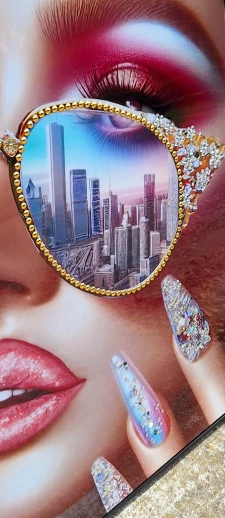 Bling-bling, chigue, powerful, over the top look lady💎, Ophalen, ., Nieuw, Print
