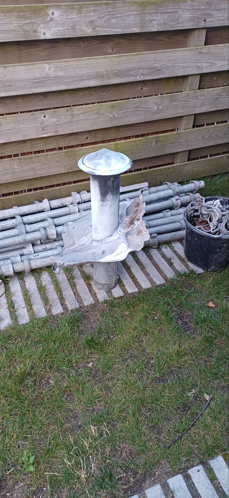 Dakdoorvoer zink Hellend Dak Ventilatie, Doe-het-zelf en Verbouw, Ophalen of Verzenden, Gebruikt, Ventilator en Afzuiger