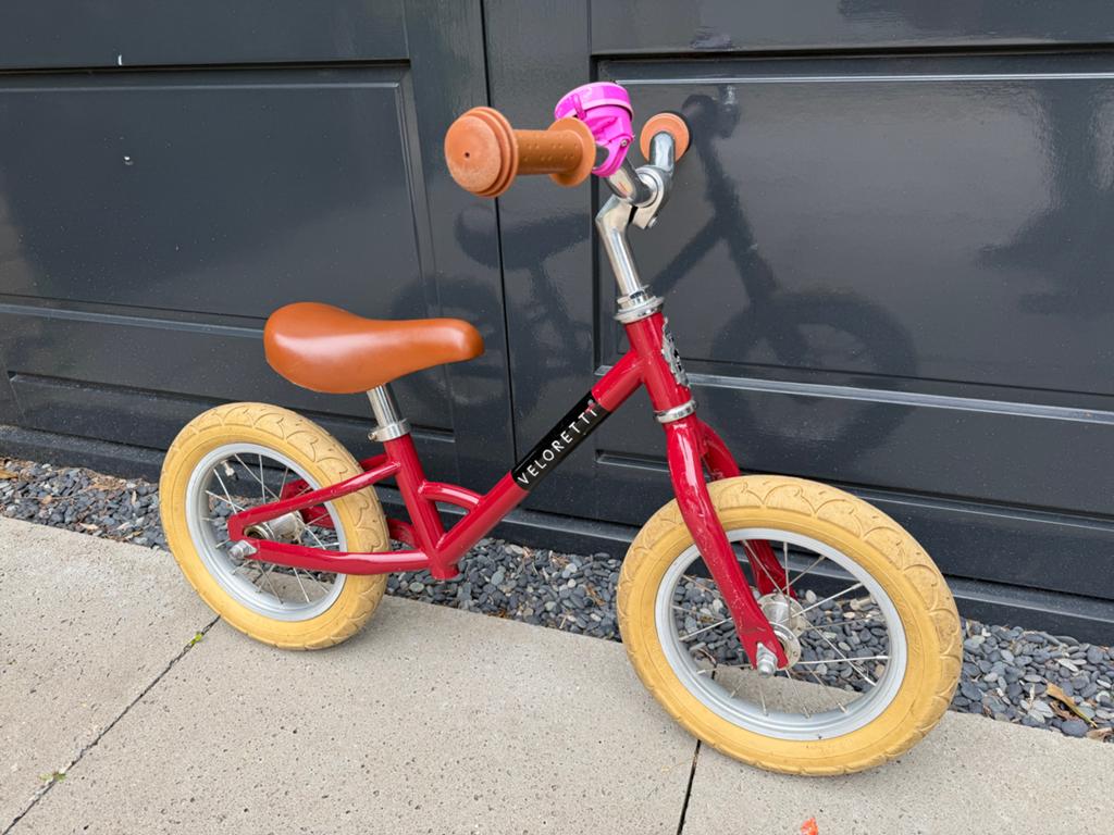 Veloretti loopfiets rood - perfect voor jonge avonturiers, Ophalen, Gebruikt, Velgrem, Minder dan 16 inch