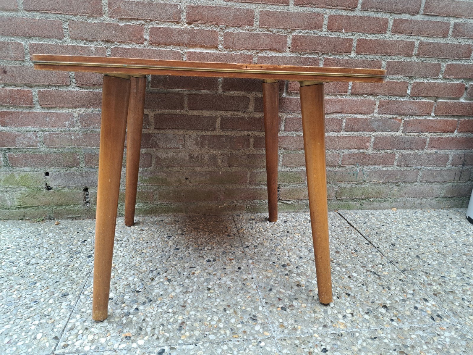 Retro bijzet tafeltje, Ophalen, Gebruikt, Overige houtsoorten, Retro