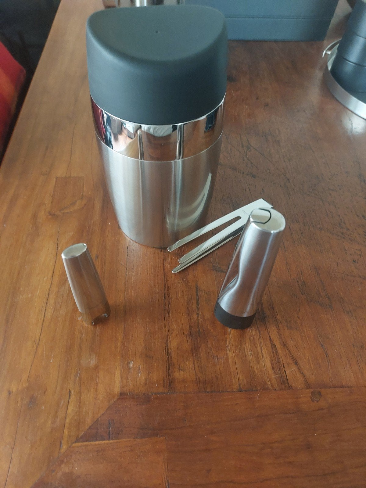 Georg Jensen Vertica ijsemmer, flesopener en kurkentrekker, Huis en Inrichting, Keuken | Keukenbenodigdheden, Zilver, Ophalen of Verzenden