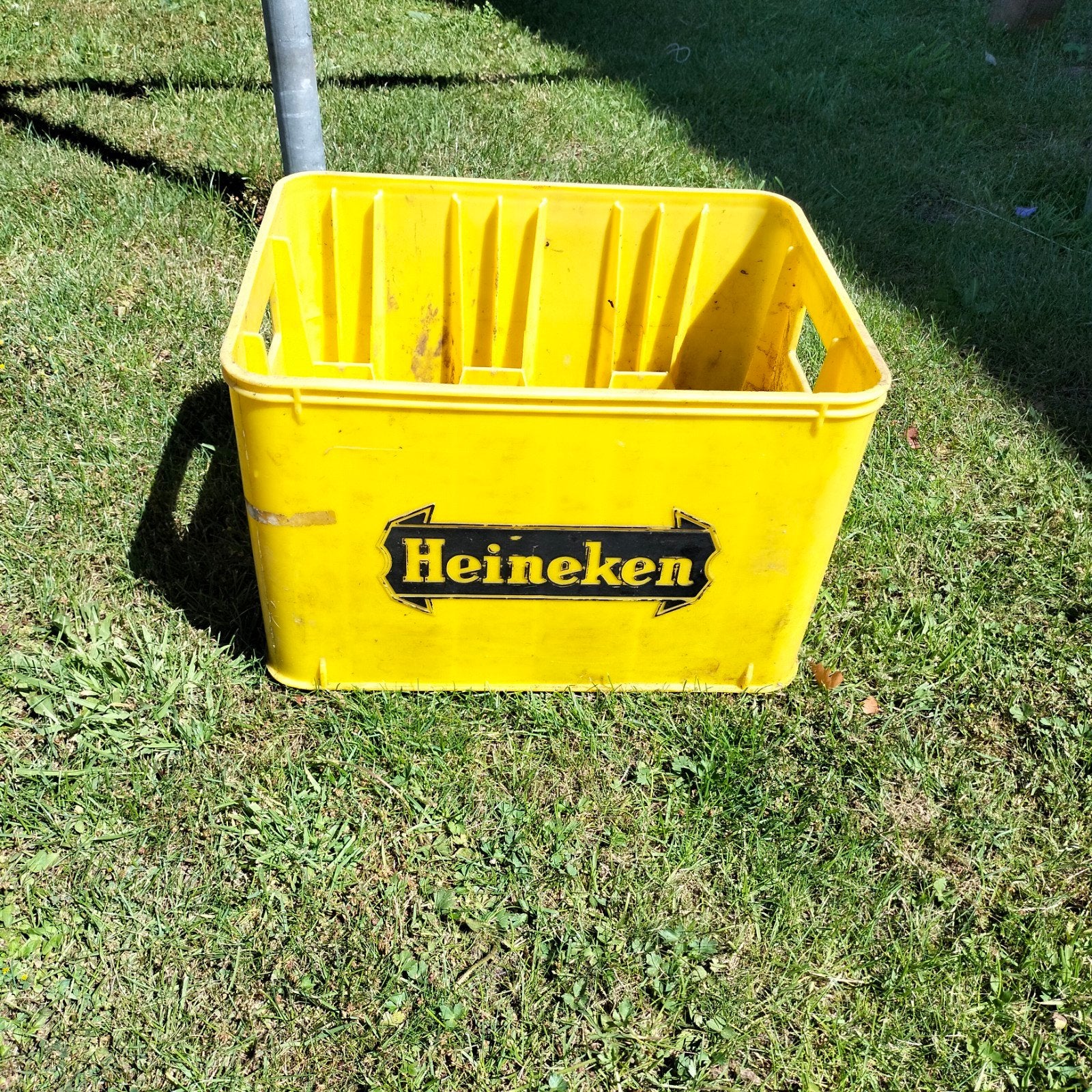 Heineken bierkrat - Geel, gebruikt, Ophalen, Gebruikt