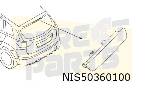 Renault/Nissan derde Remlicht Origineel! 265906516R, -, Verzenden, -, Nieuw