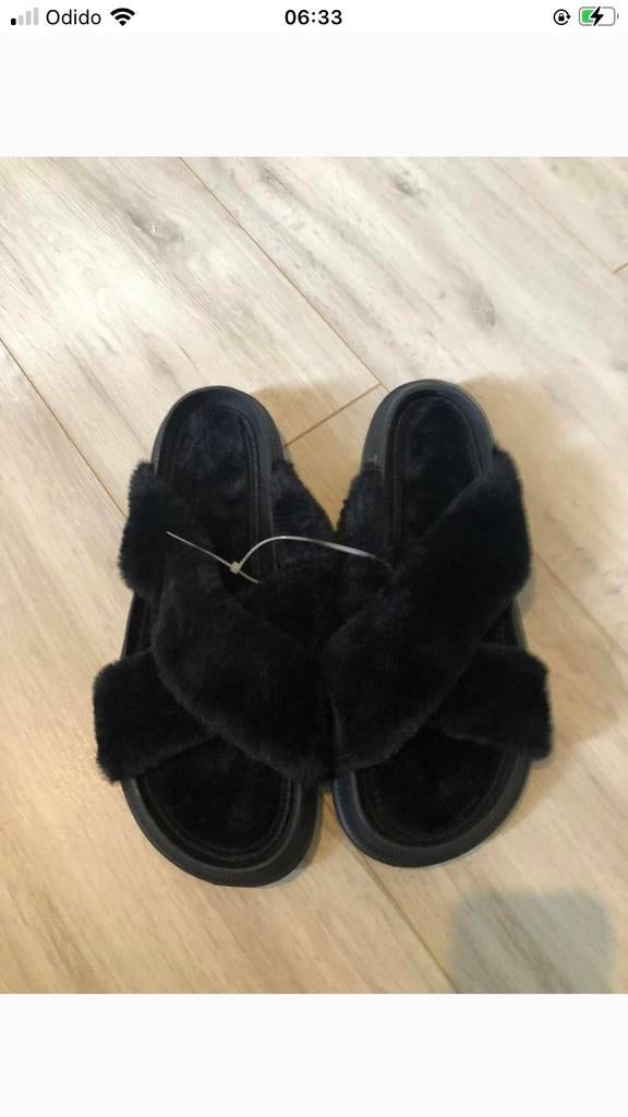 huis slippers, Ophalen, Nieuw, Zwart