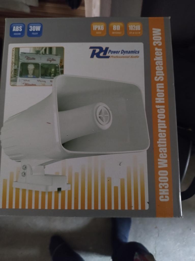 Waterdichte Hoorn Speaker 30W - Ideaal voor Garbagerun, Overige merken, Overige typen, Nieuw, Ophalen of Verzenden