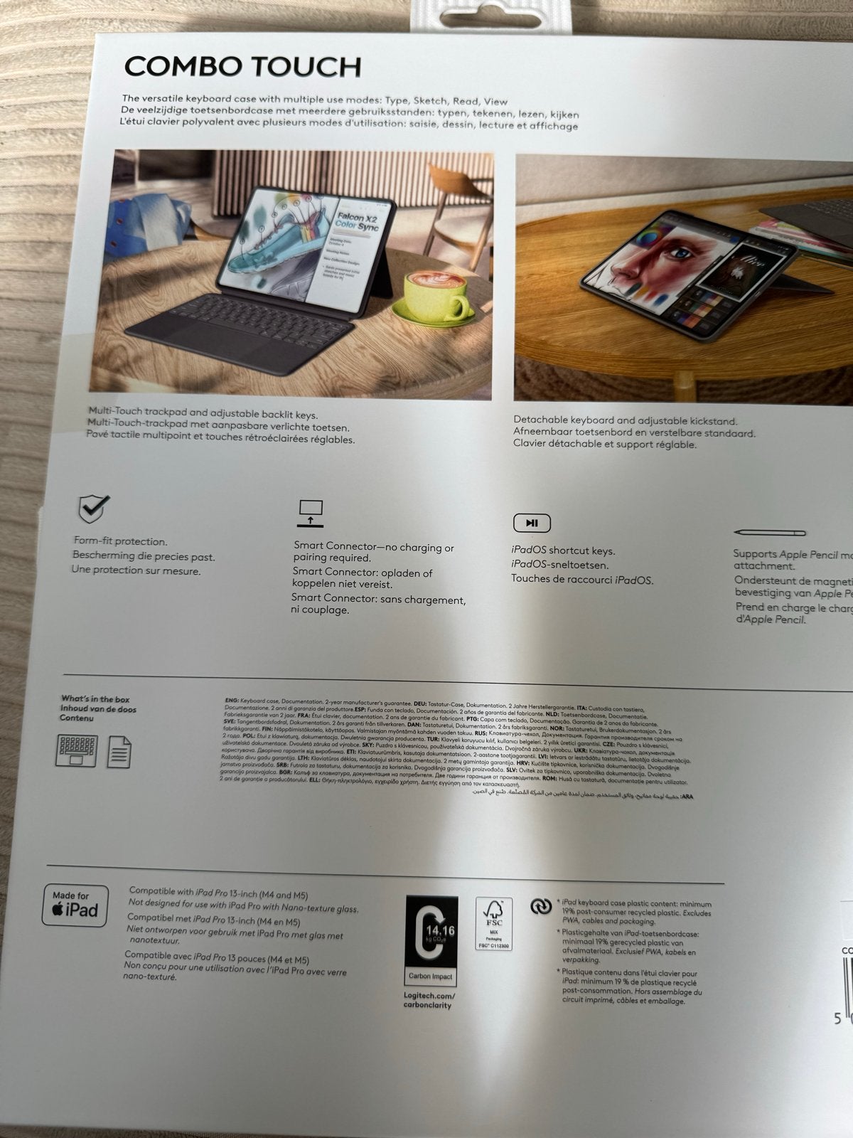 Foto 3 van Logitech Combo Touch iPad Pro 13-inch (M4,M5