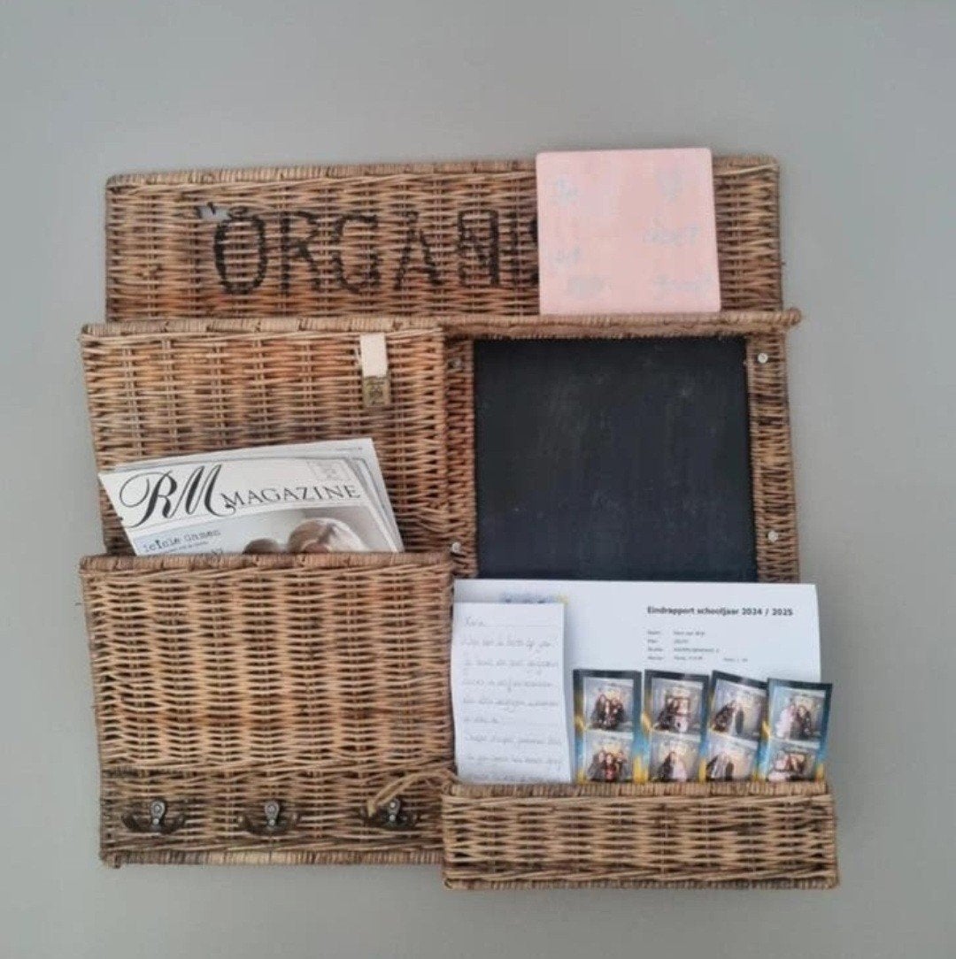 Riviera Maison organiser rustic rattan, Ophalen of Verzenden, Zo goed als nieuw