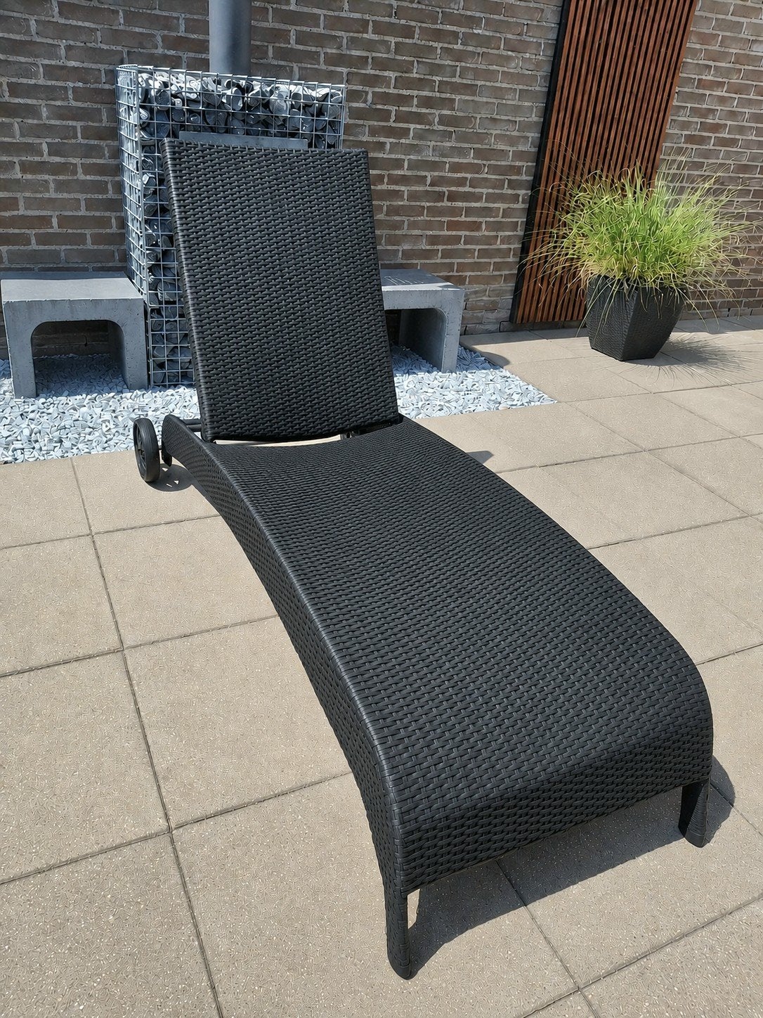 luxe tuin ligbed wicker, Tuin en Terras, Ligbedden, Ophalen, Gebruikt, Wicker