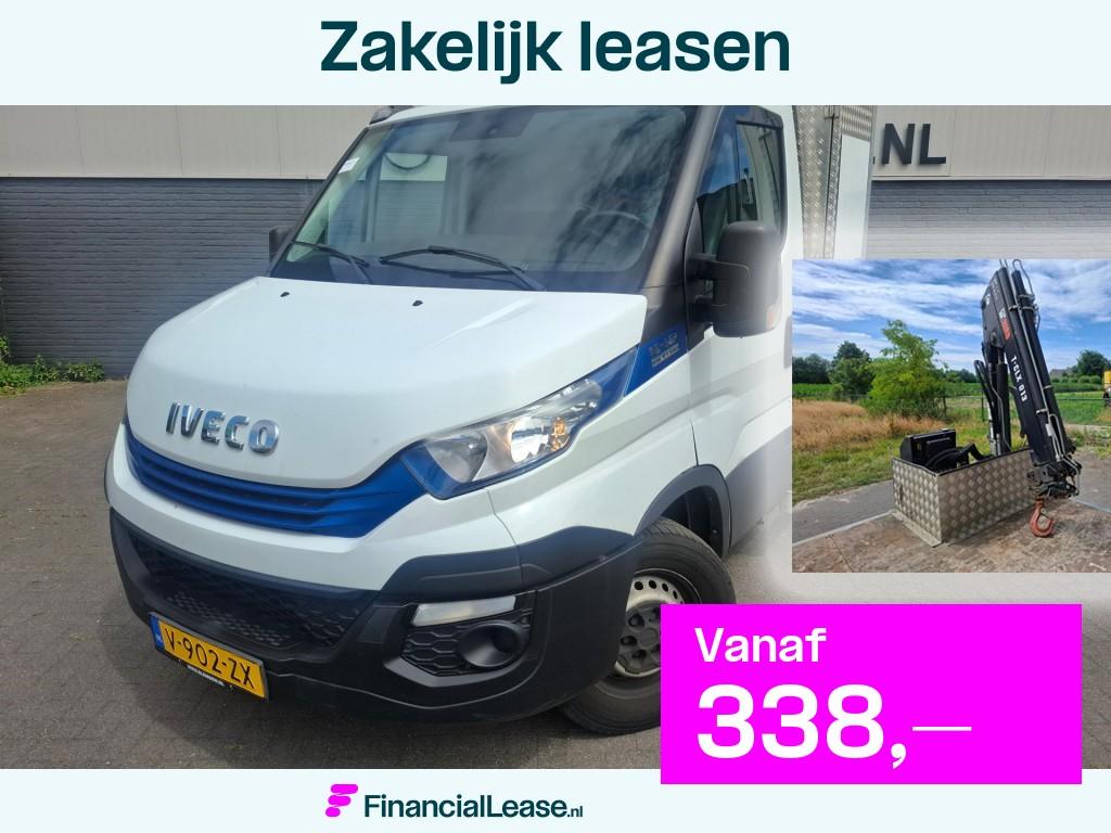 Iveco Daily 3.0I CNG AARDGAS Kraan wagen Open Laad bak AUT-6, Gebruikt, 4 cilinders, Iveco, Overige brandstoffen