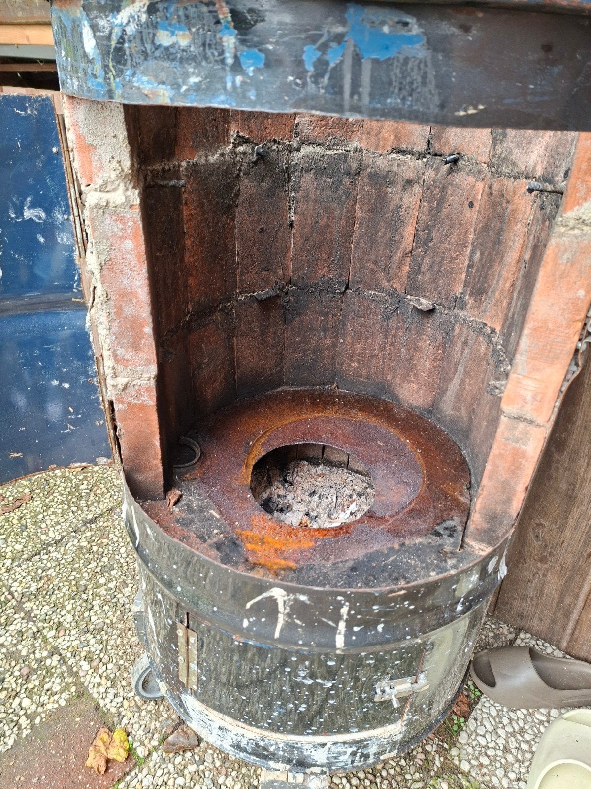 Unieke Zelfbouw Drum-Oven / BBQ / Buitenkeuken(Mobiel), Ophalen of Verzenden