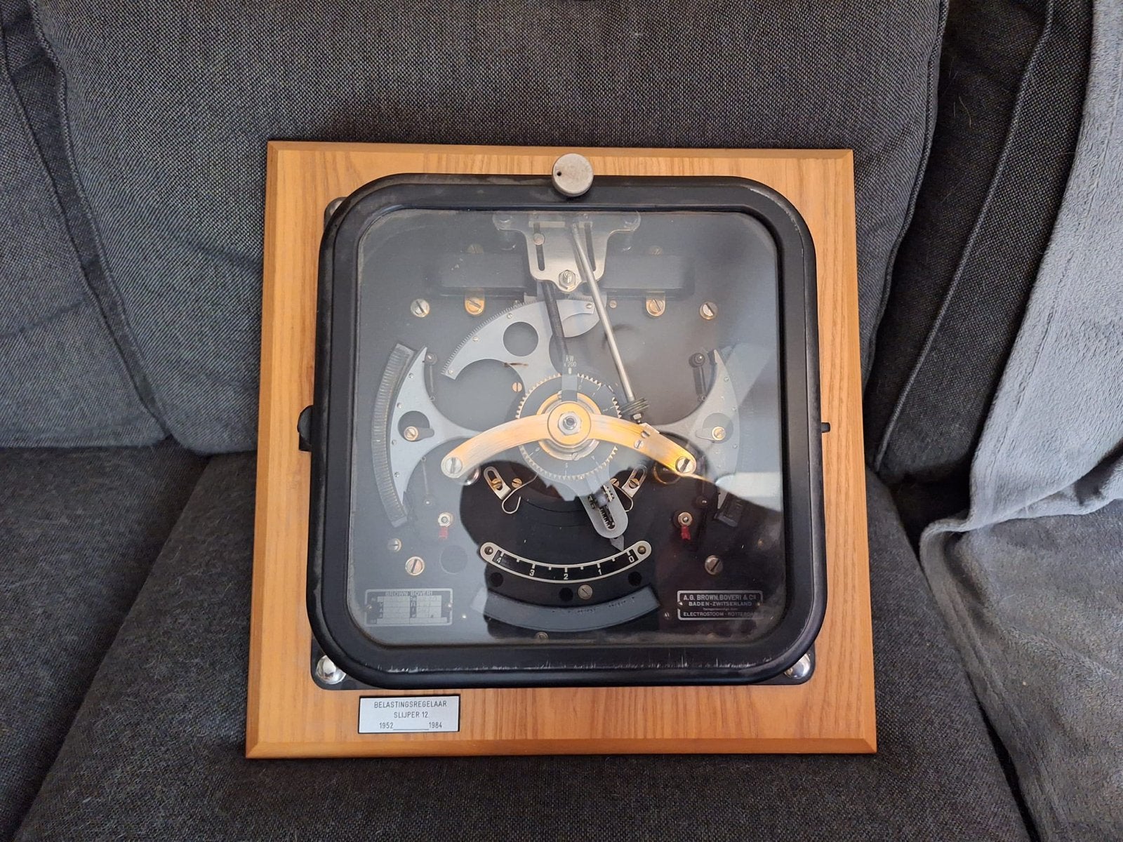 Vintage scheepsklok / barometer - B.W. Brookes & Co, Ophalen
