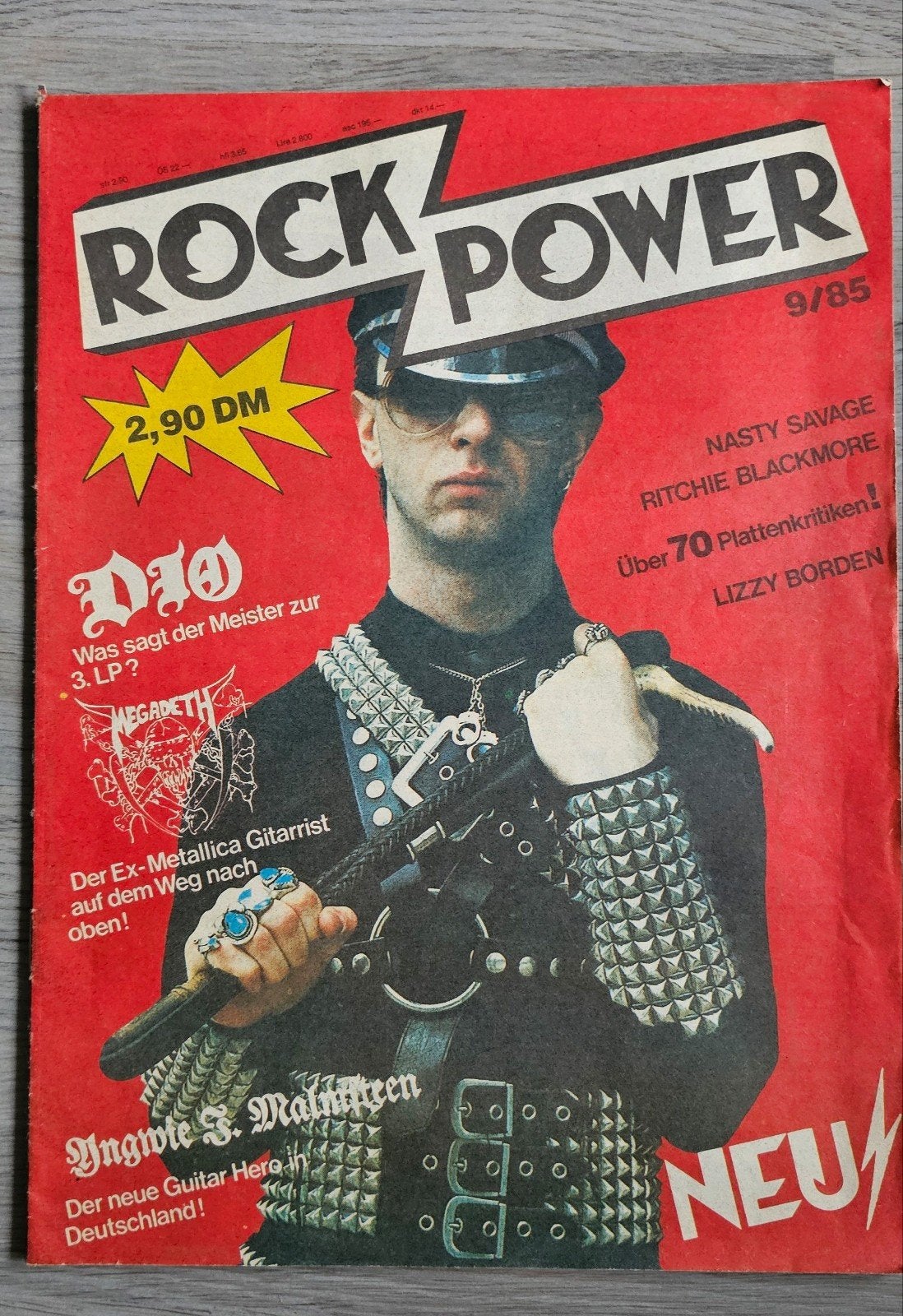 Rock Power vintage rockblad 1985 cover Judas Priest, Verzamelen, Ophalen of Verzenden, Gebruikt, Boek, Tijdschrift of Artikel