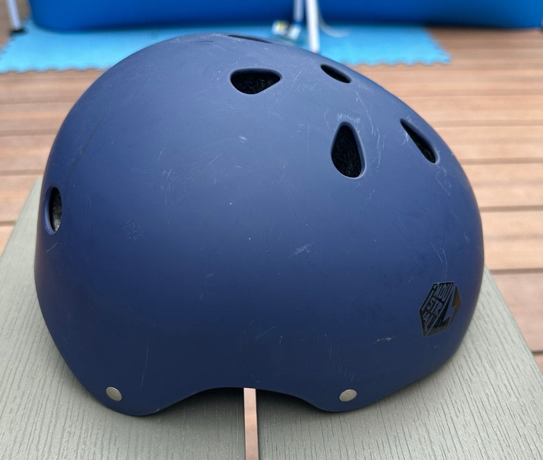 Industrial Fietshelm - Blauw, Maat 53-57 cm, Ophalen, Gebruikt, Overige maten, Heer of Dame