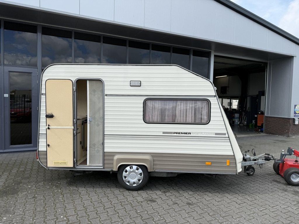 Avento Premier 345 TL Langslaper WC 630KG 1e Eig. Bovag 2025, Caravans en Kamperen, Lengtebed, Bedrijf, Treinzit, 500 - 750 kg