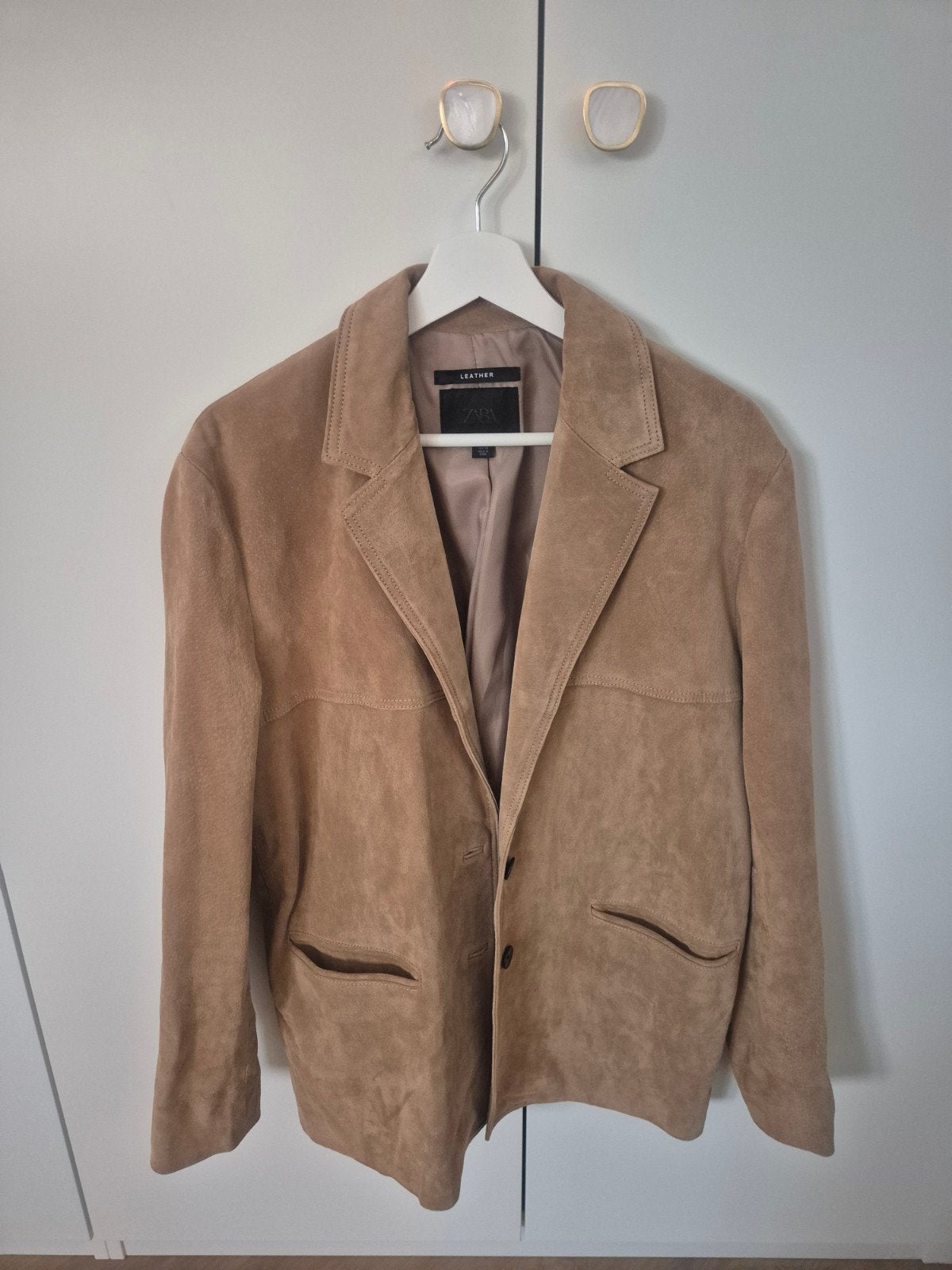Suède jas, Maat 38/40 (M), Bruin, Zara, Ophalen of Verzenden