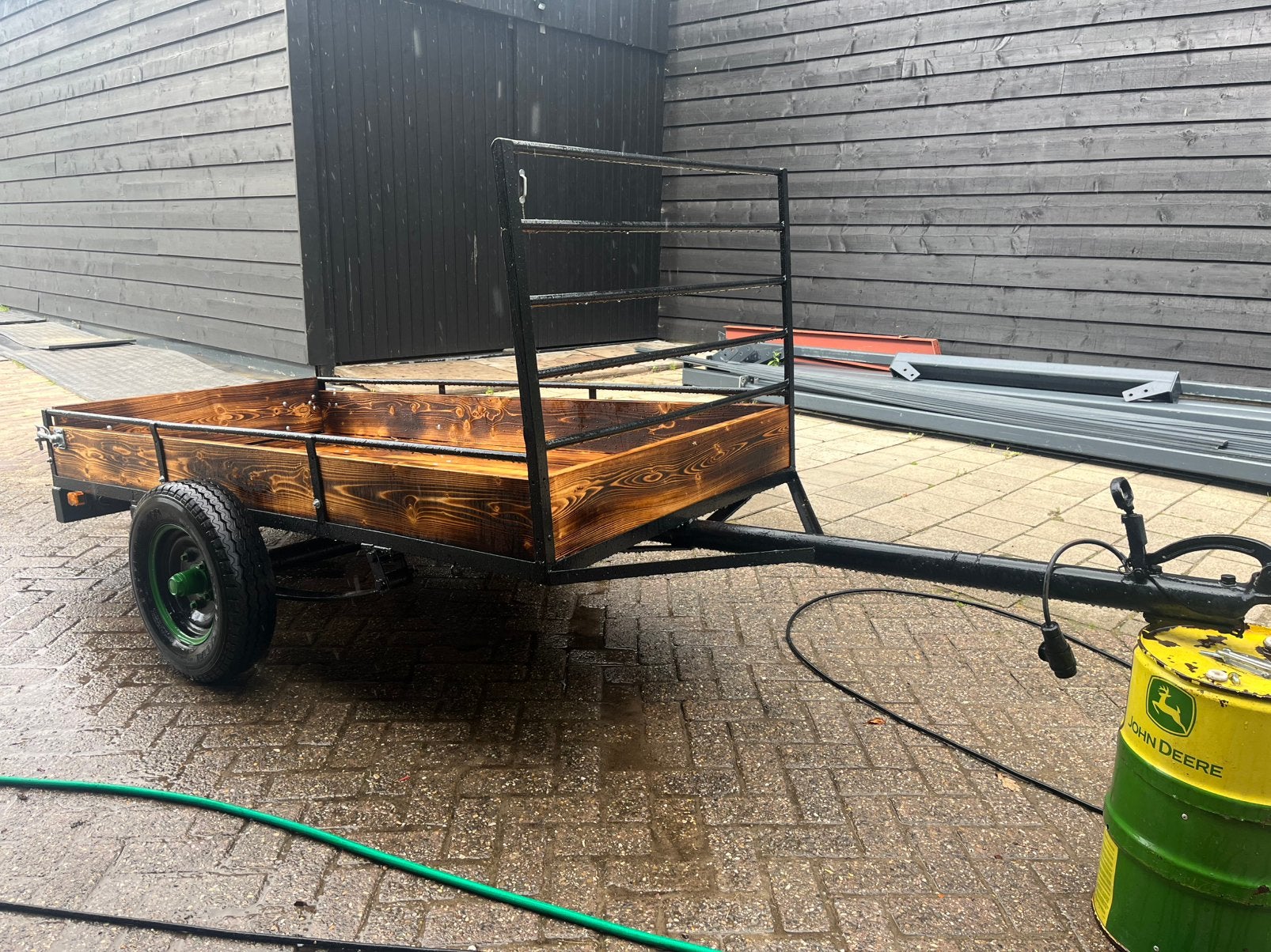 Mooie enkel ass aanhanger, Fietsen en Brommers, Fietsaccessoires | Aanhangers en Karren, Ophalen