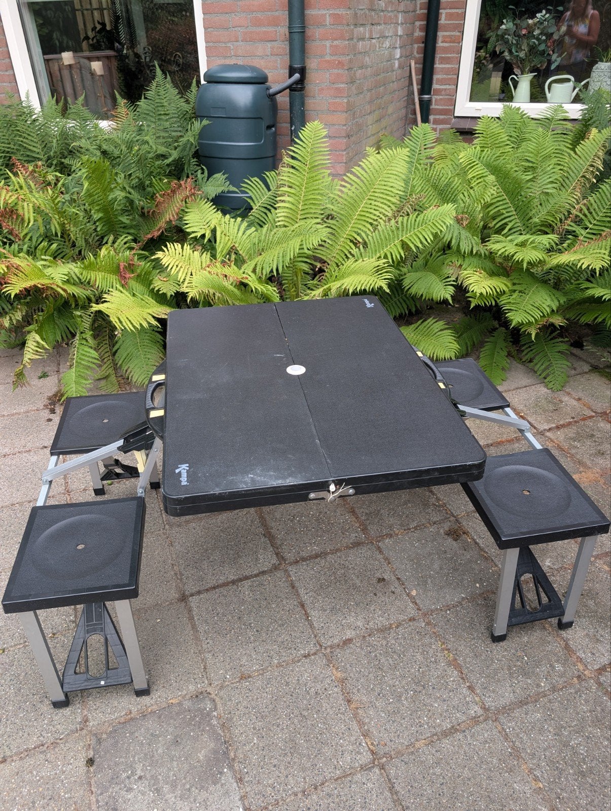 kampa picknicktafel, Ophalen, Gebruikt, Rechthoekig, Hout