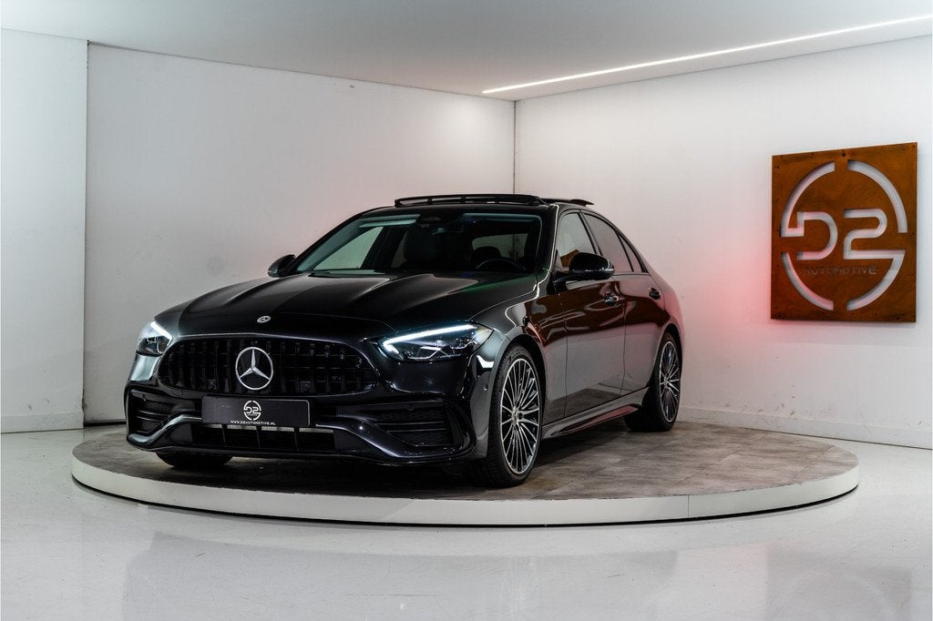 Mercedes-Benz C-Klasse 200 AMG Premium+ 204PK | Pano | Sfeer, Auto's, Automaat, 12 maanden, Achterwielaandrijving, 4 cilinders