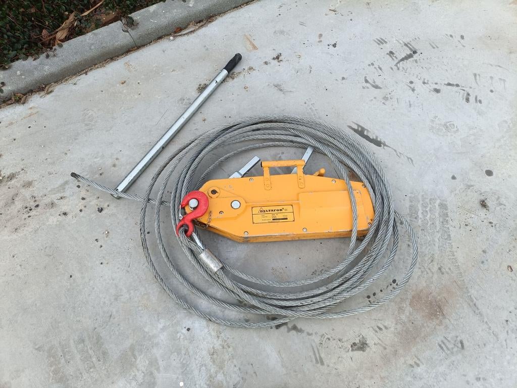 Deltafor DPH-32 lier met staalkabel, Doe-het-zelf en Verbouw, Lieren en Takels, Ophalen of Verzenden