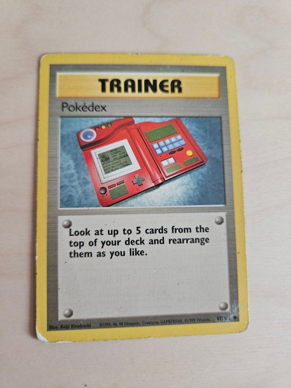 Pokedex Kaart Base Set 87/102 EN, Hobby en Vrije tijd, Verzamelkaartspellen | Pokémon, Ophalen of Verzenden, Gebruikt, Losse kaart
