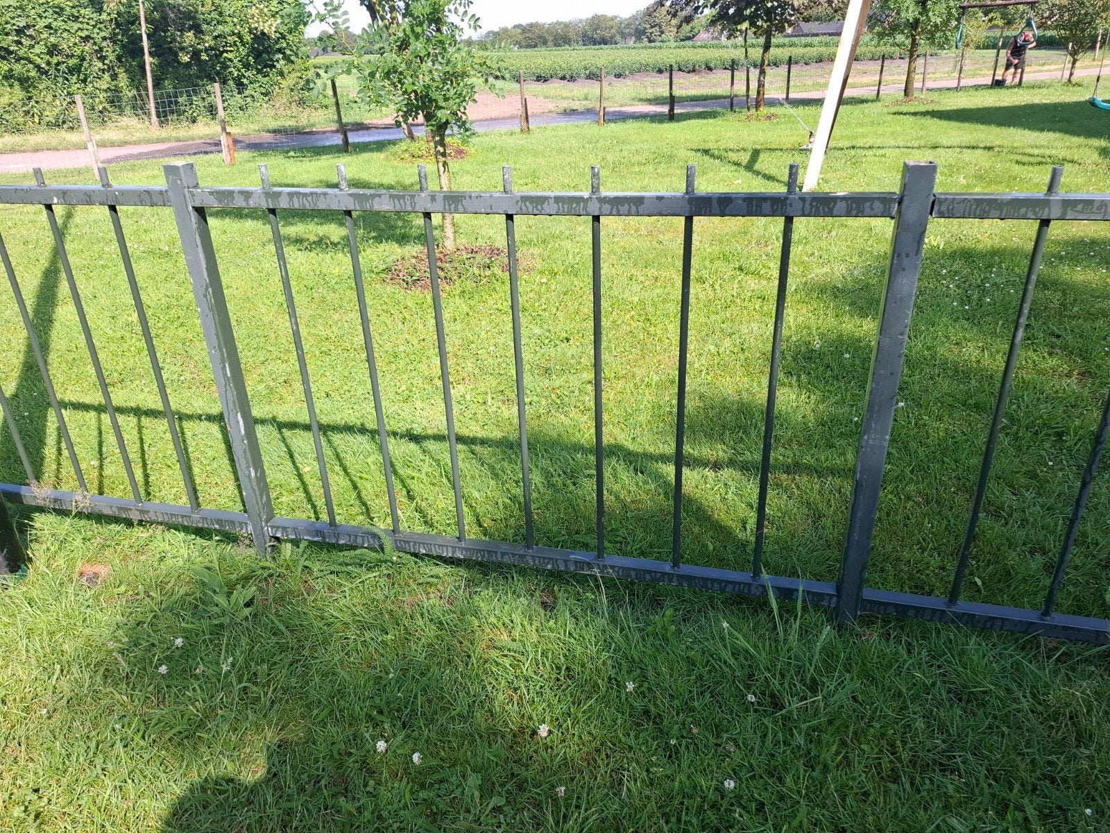 Antiek groen, ijzeren Hekwerk, Ophalen, Gebruikt, IJzer, Sierhekwerk