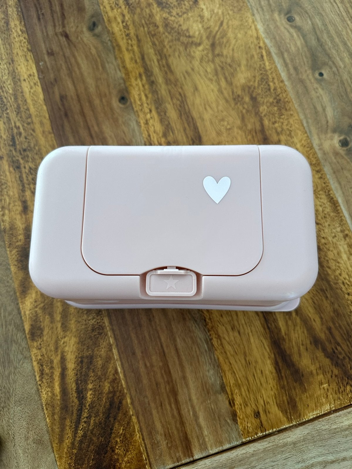 Funkybox babydoekjes dispenser roze met hartje, Ophalen of Verzenden, Zo goed als nieuw