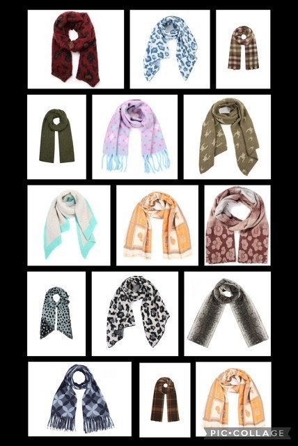 Partij luxe sjaals 15 stuks, Kleding | Dames, Mutsen, Sjaals en Handschoenen, Ophalen of Verzenden, Nieuw, Maat 46/48 (XL) of groter