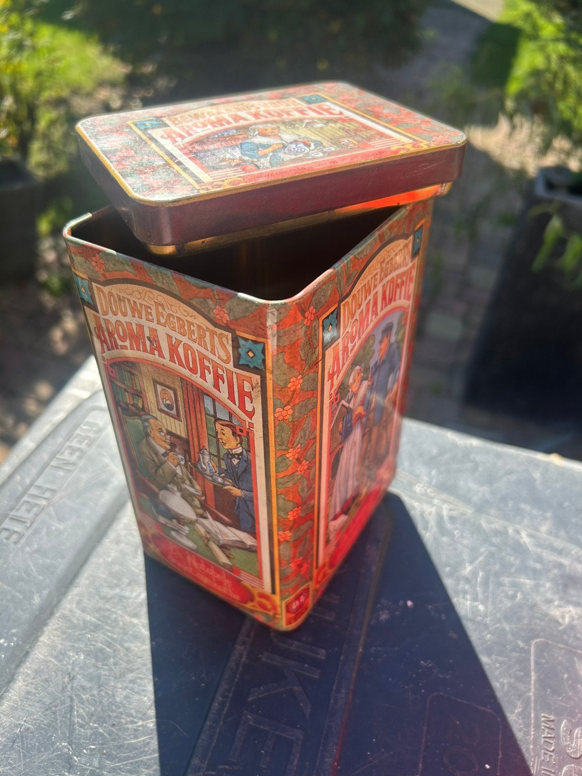 Douwe Egberts blik, Ophalen of Verzenden, Gebruikt, Koffie, Douwe Egberts