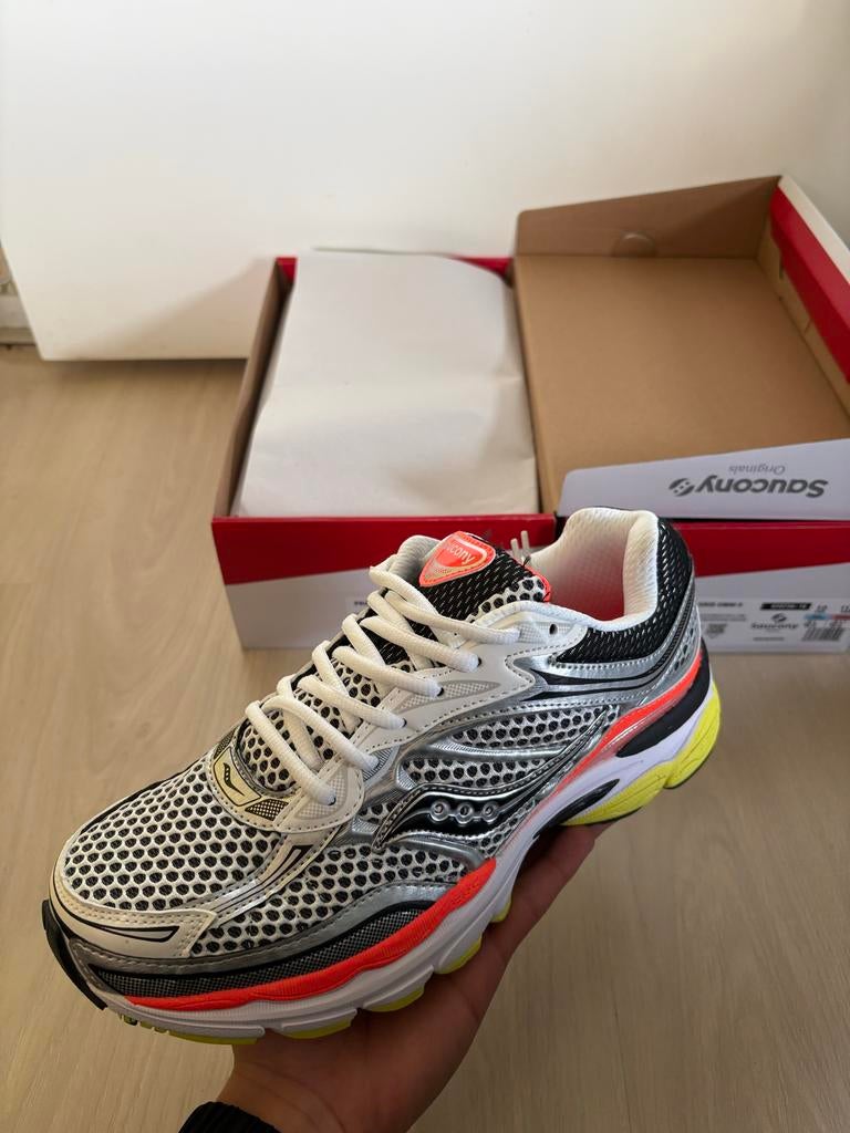Saucony OG Sneakers Zilver/Oranje/Navy - Maten 36-45, Ophalen of Verzenden, Zo goed als nieuw
