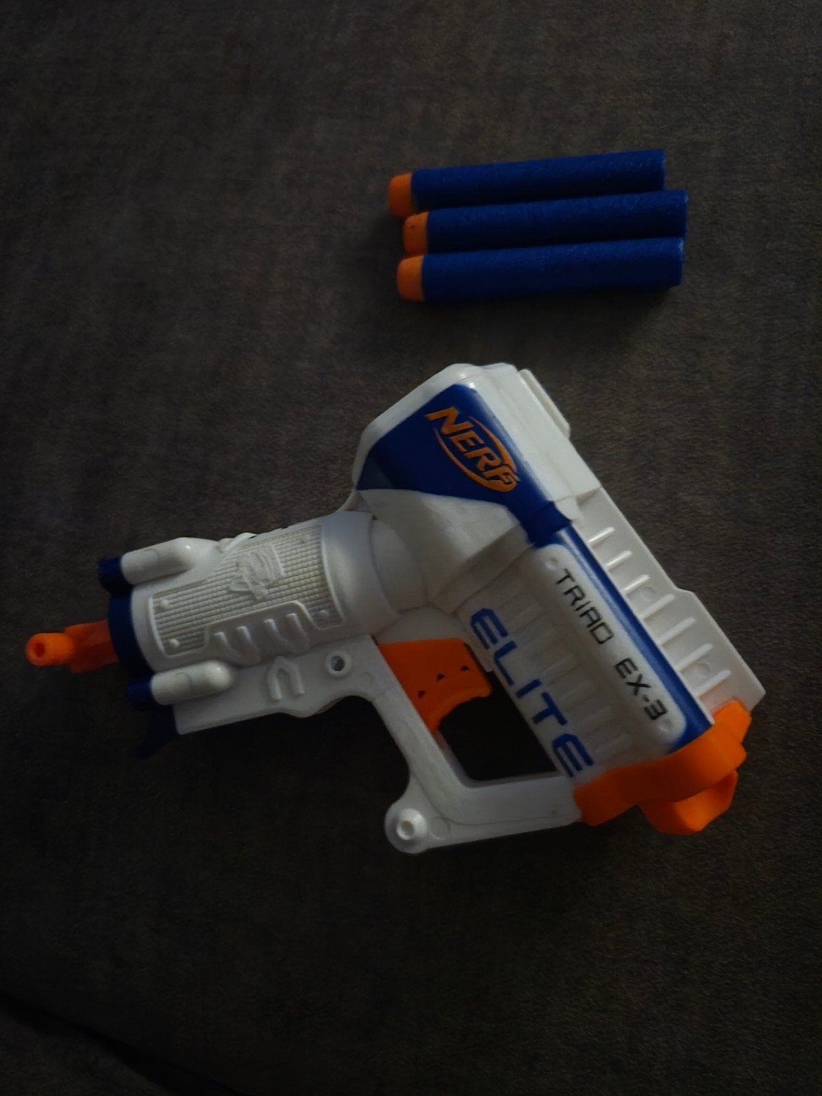 Nerf Elite Triad EX-3 Blaster met 3 Darts, Ophalen of Verzenden, Jongen of Meisje