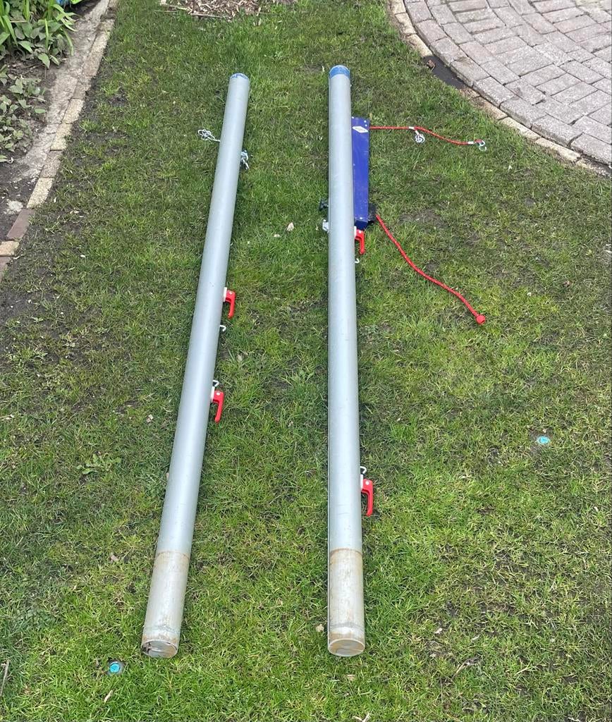 Nijha (beach) volleybal palen set aluminium met snelspanner, Sport en Fitness, Ophalen, Gebruikt, Overige typen, Info@nijha.com