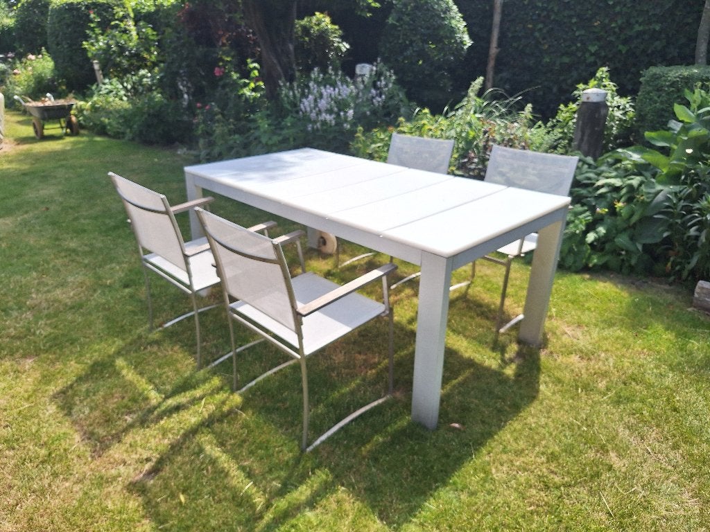 Royal Botania gandia blasco tuinset, Ophalen, 4 zitplaatsen, Gebruikt, Aluminium