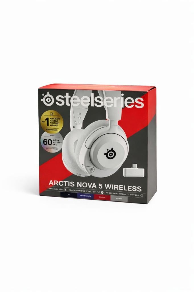 SteelSeries Arctis Nova 5 Wireless | In Doos | ZGAN | €79,99, Computers en Software, Headsets, Zo goed als nieuw, Ophalen of Verzenden