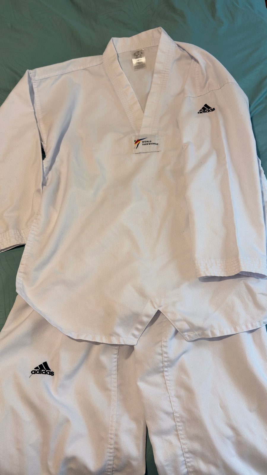 Adidas Taekwondo pak - Maat 180, Taekwondo, Maat XS of kleiner, Vechtsportpak, Ophalen of Verzenden