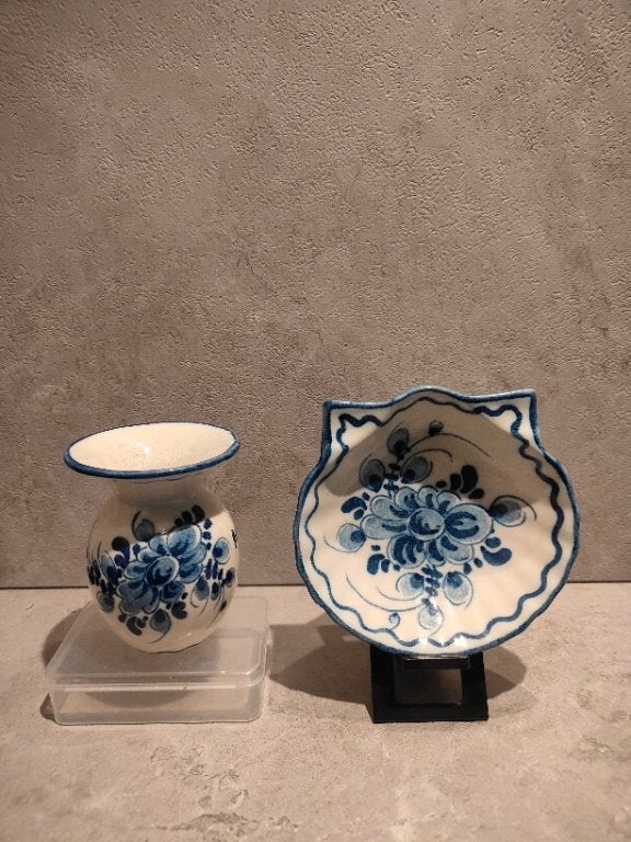 Zenith Gouda – 2 mooie vintage “Delfts blauw” objecten., Antiek en Kunst, Ophalen of Verzenden