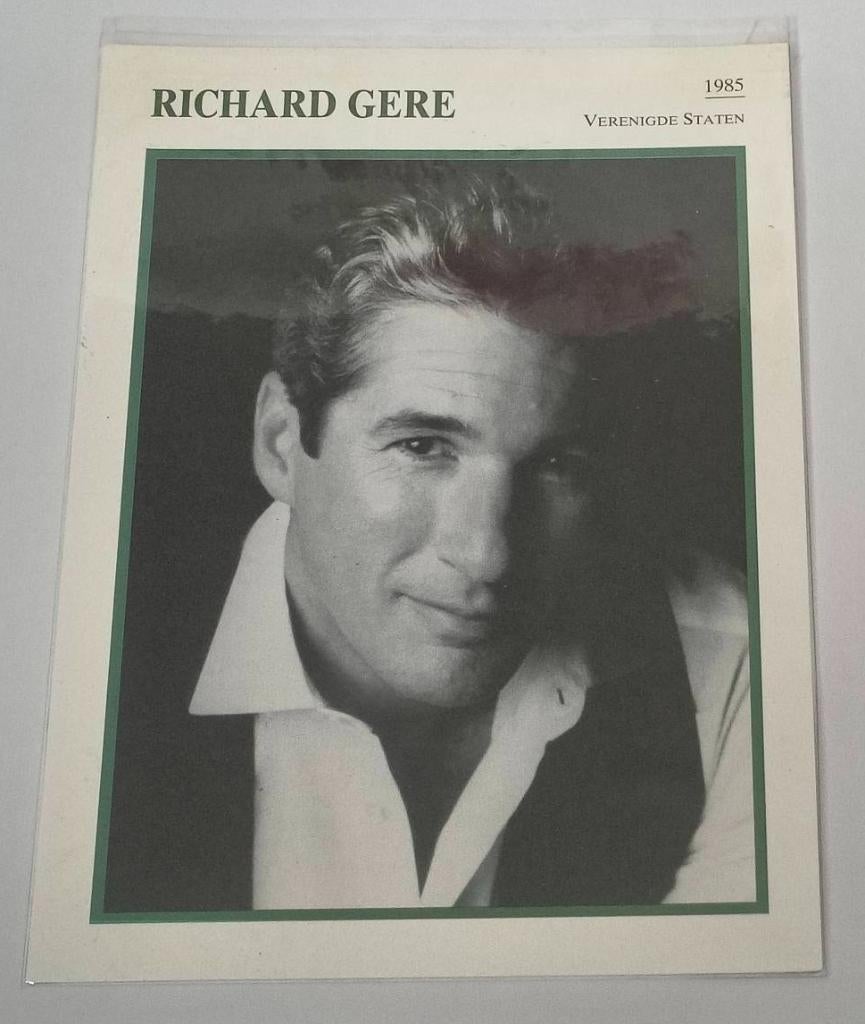 Plaatje Richard Gere, Ophalen of Verzenden, Nieuw, Foto of Kaart