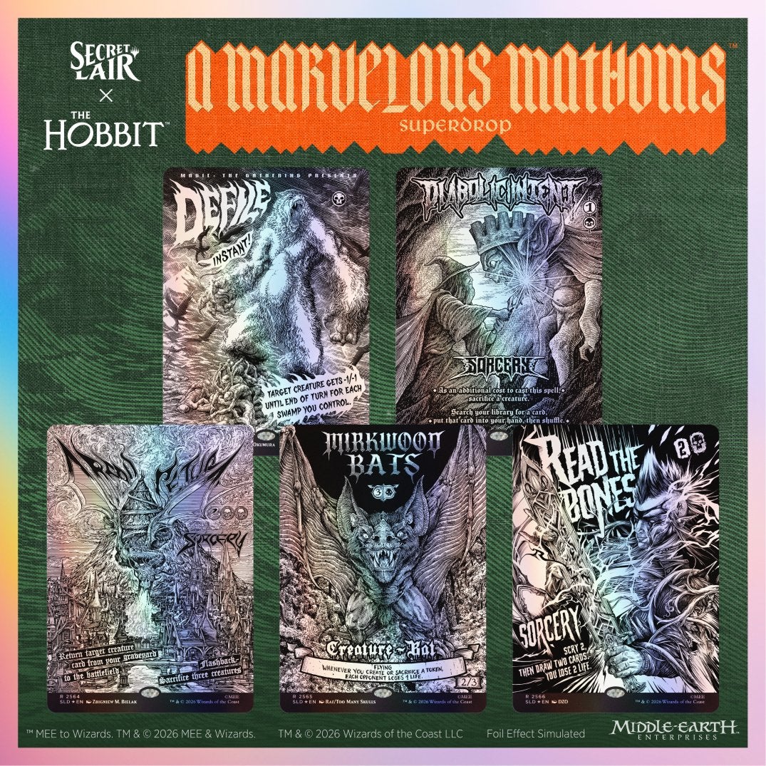 MTG Secret Lair x The Hobbit: Desolation – FOIL – Sealed, Ophalen of Verzenden, Nieuw, Foil