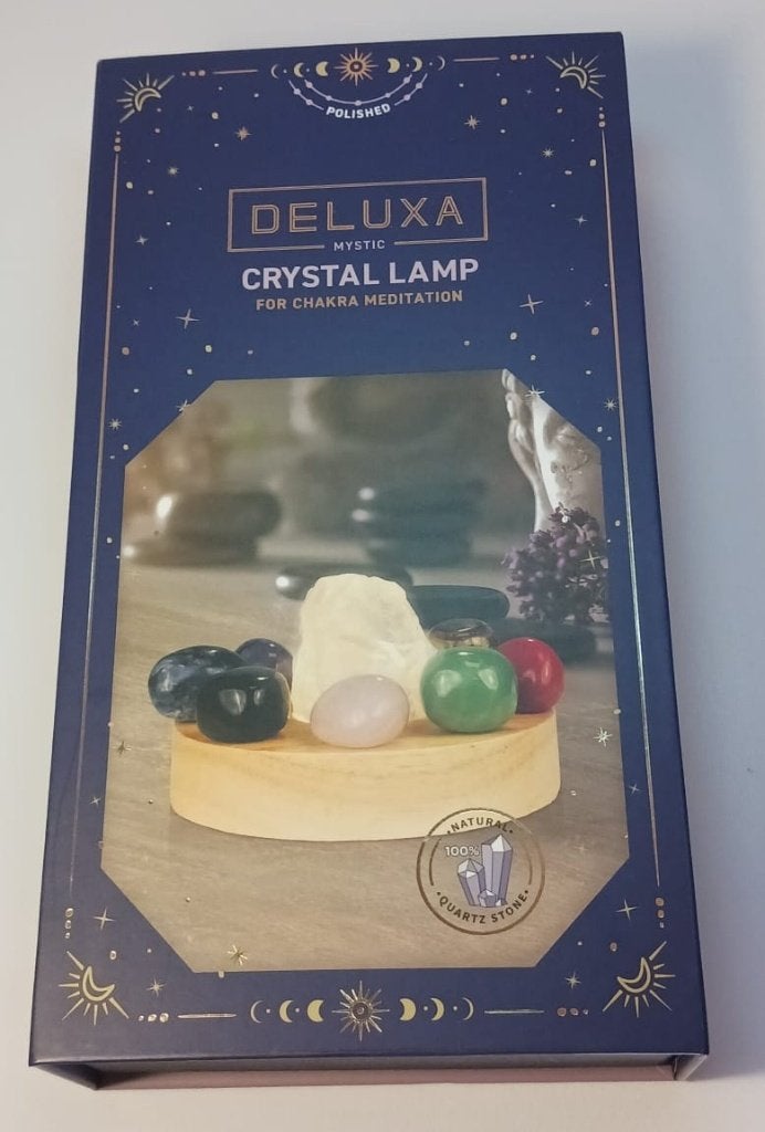 Crystal Lamp Chakra Lamp met Edelstenen Deluxa Mystic NIEUW, Ophalen of Verzenden