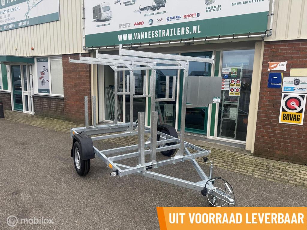 NIEUW Steiger aanhanger 250x155 750kg ongeremd, Auto diversen, Aanhangers en Bagagewagens, Nieuw
