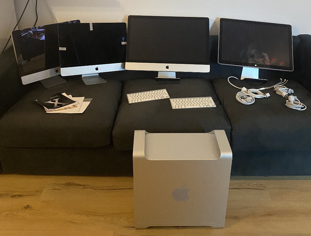 TEAB - Apple bundel oa: 2 iMacs, Cinema Display, PowerMac G5, Computers en Software, Desktop Pc's, Ophalen