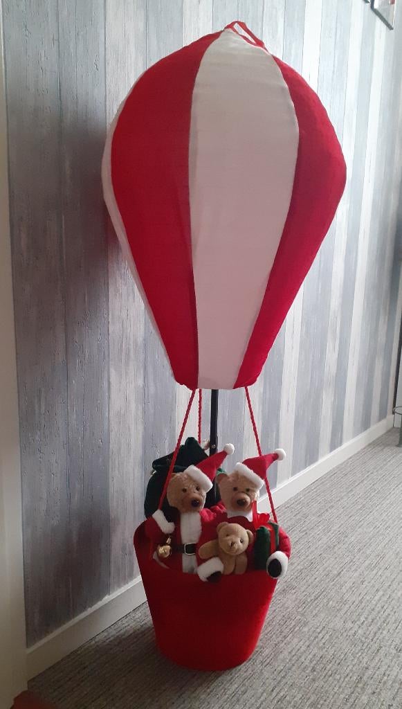 Kerst luchtballon met Beren mand ...is extra grote maat, Diversen, Ophalen, Zo goed als nieuw