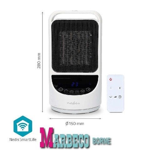 Keramische SmartLife PTC ventilatorkachel, Wi-Fi, Afst bed, Huis en Inrichting, Nedis SmartLife, Overige materialen, Nieuw, Ophalen of Verzenden