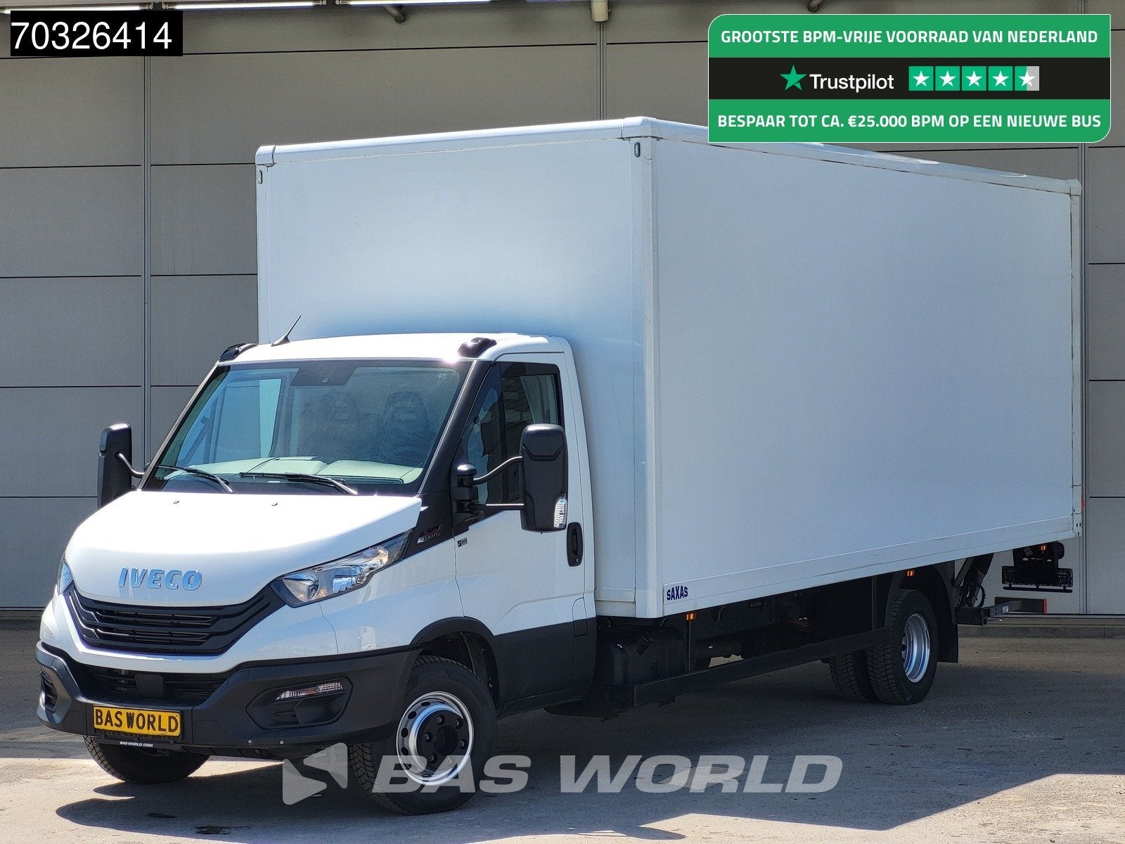 Iveco Daily 72C18 3.0L Automaat 1000KG Laadklep Luchtvering, Automaat, Stof, Gebruikt, Euro 6