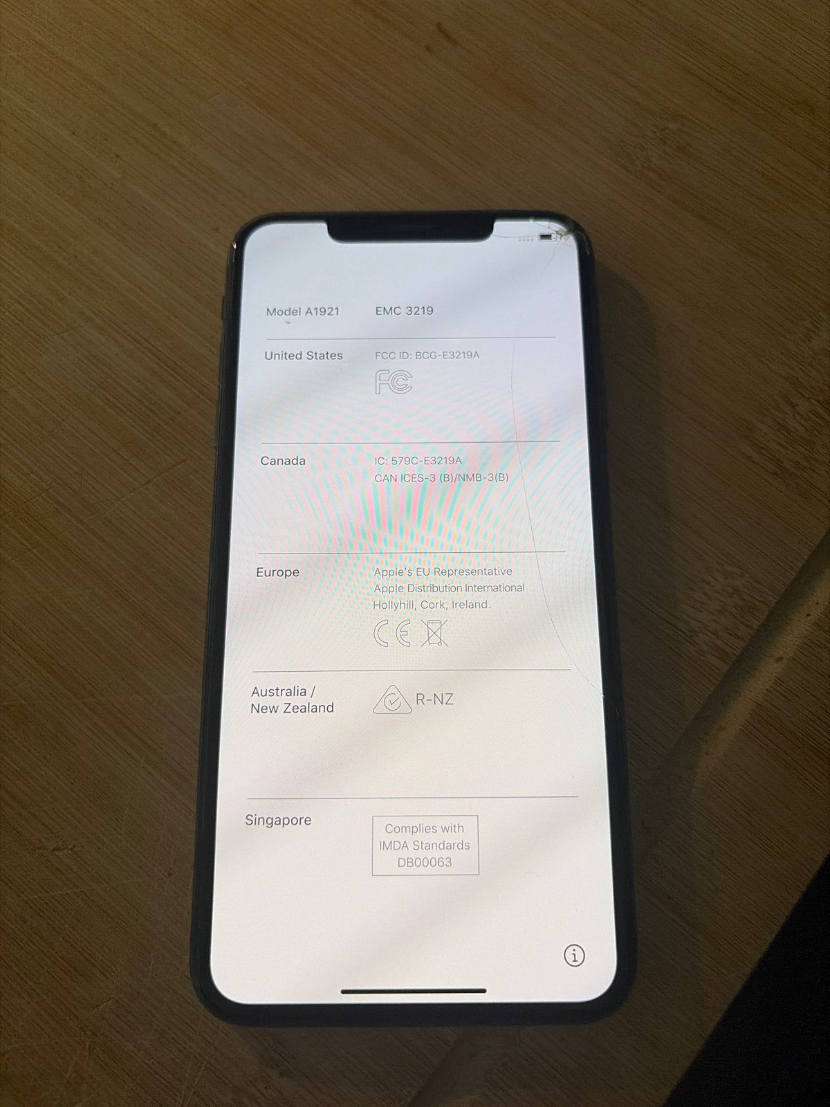 iPhone XS max met schade werkt wel verder., Telecommunicatie, Mobiele telefoons | Apple iPhone, Zwart, IPhone XS, Ophalen of Verzenden