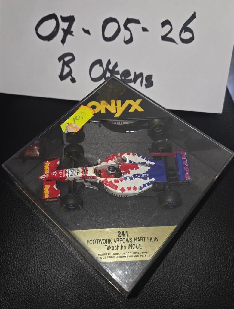 Onyx Footwork Arrows Hart FA16 Takachiho Inoue F1 model, Ophalen of Verzenden