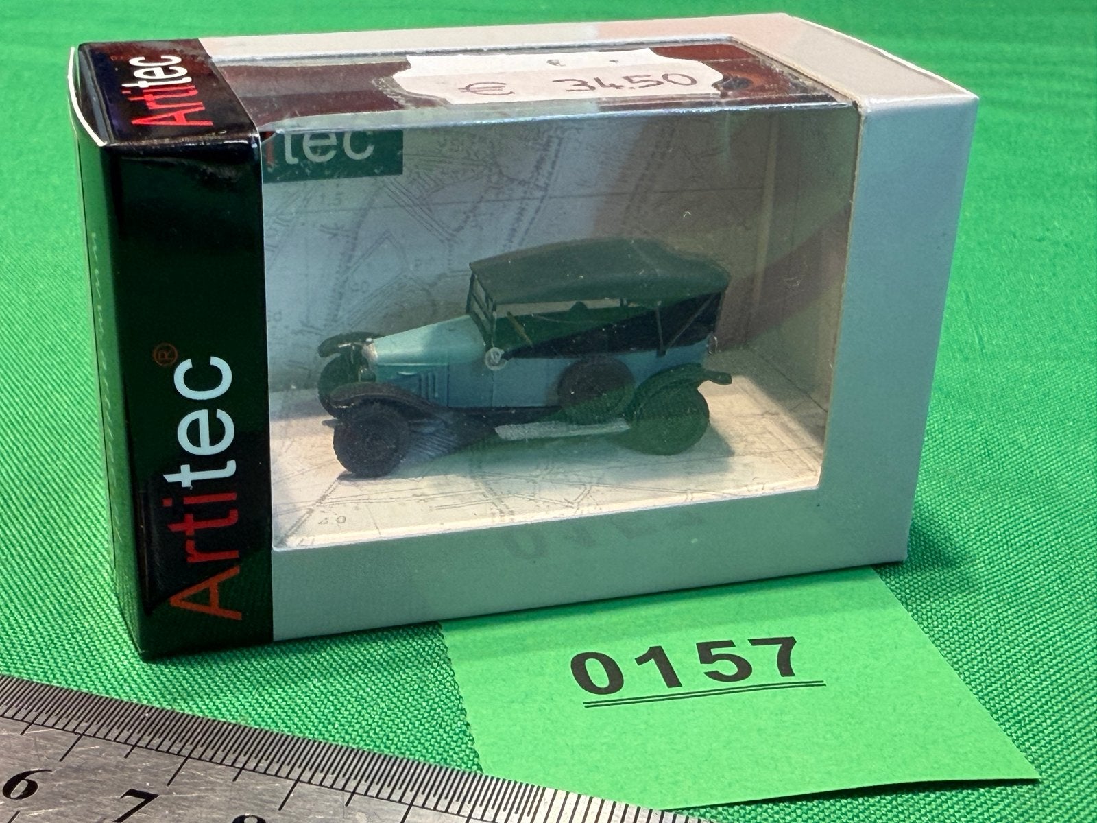 157- Artitec 387.481 Citroën Type A blauw - Schaal 1:87, Ophalen of Verzenden, Zo goed als nieuw, Auto